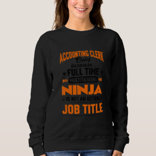 Sudadera Contabilidad Solo Porque Multitarea a Tiempo Compl