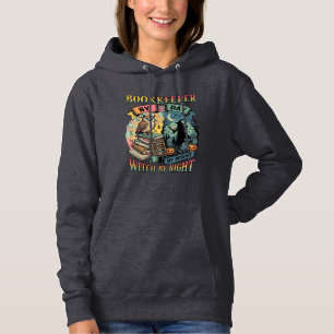 Sudadera Contador Día Bruja Noche Halloween Búho Libros Cal