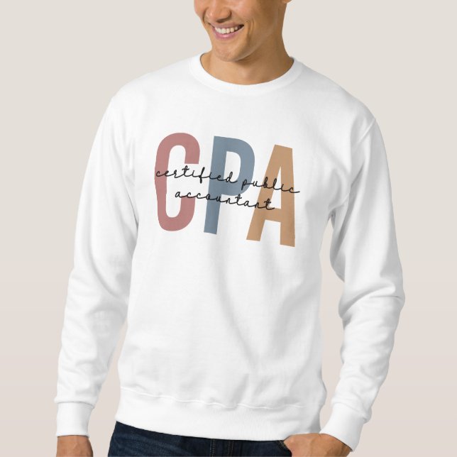Sudadera Contador Público Certificado por CPA Retro (Anverso)