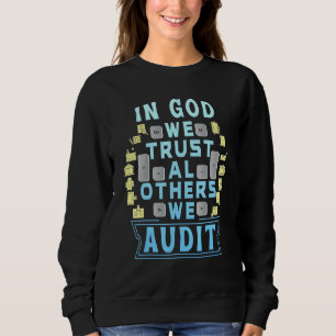 Sudadera Contando Auditor Cpa En Dios Confiamos En El Otro