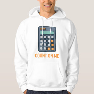 Sudadera Contar conmigo - Diseño de calculadora elegante pa