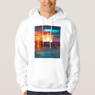 Sudadera Contenedor de basura en llamas