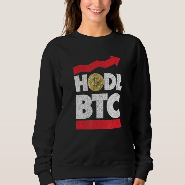 Sudadera Contener Comprar Y Sostener Bitcoin Retenida (Anverso)