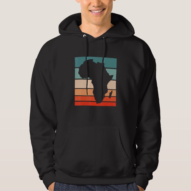 Sudadera Continente Mapa Africano Para El Orgullo Negro Afr (Anverso)