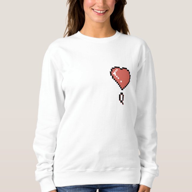 Sudadera contorno negro de la reina del corazón (Anverso)
