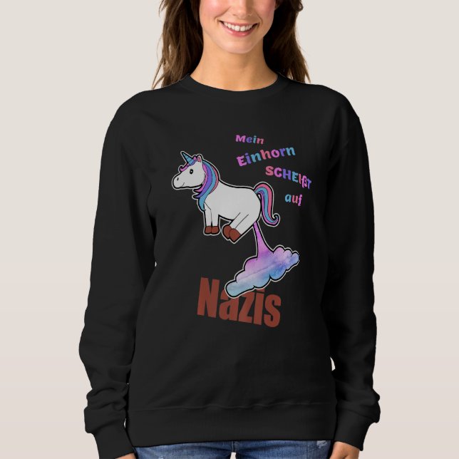 Sudadera Contra el racismo, política Derechos Humanos Amor  (Anverso)