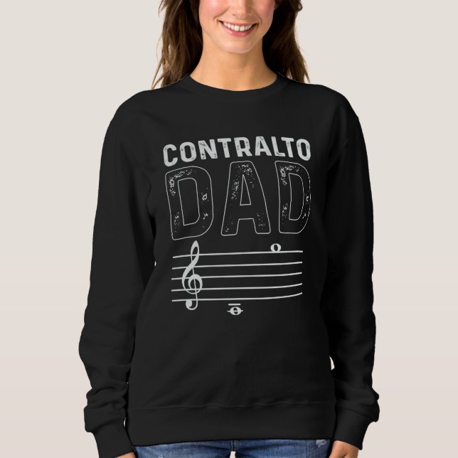 Sudadera Contralto Dad Music Choir Musician Theater Opera S (Anverso)