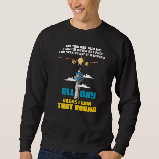Sudadera Control De Tráfico Aéreo Atc Control De Vuelo Sint (Anverso)