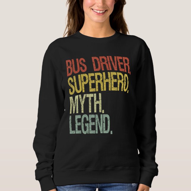 Sudadera Controlador de bus divertido (Anverso)