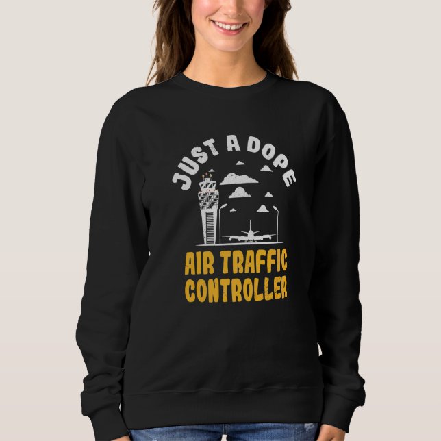 Sudadera Controlador de Tráfico Aéreo Experto en Control de (Anverso)