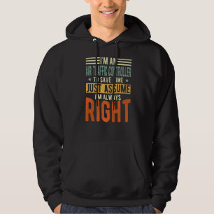 Sudadera Controlador de tráfico aéreo siempre estoy en lo c