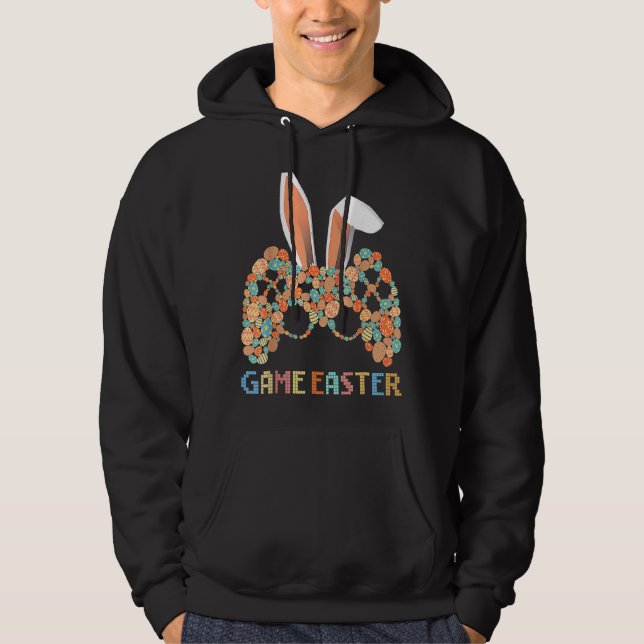 Sudadera Controlador de videojuegos Bunny Gamer Boys Mens H (Anverso)