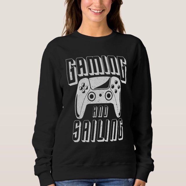 Sudadera Controlador de videojuegos de juegos y vela (Anverso)