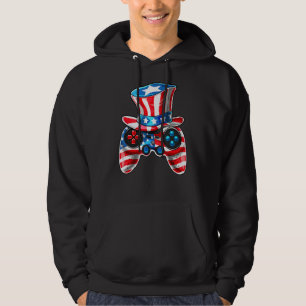 Sudadera Controlador De Videojuegos Gorra Bandera Estadouni