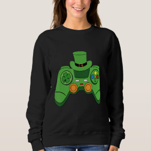 Sudadera Controlador de videojuegos irlandés St Patrick Day