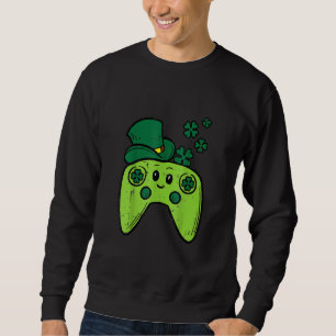 Sudadera Controlador de videojuegos irlandés St Patrick Day