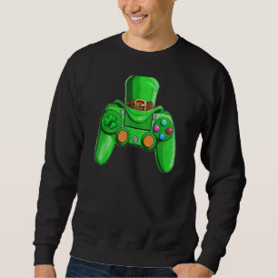 Sudadera Controlador de videojuegos irlandés St Patrick Day