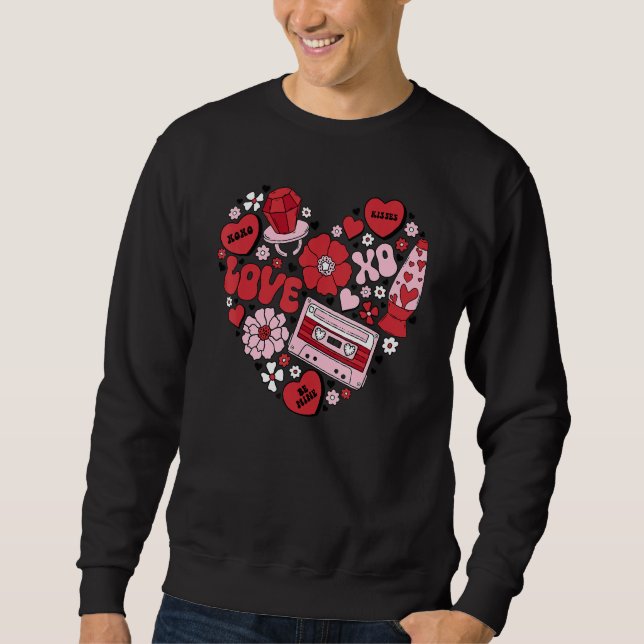 Sudadera Conversation Hearts Love Valentine's Day Funny Cou (Anverso)