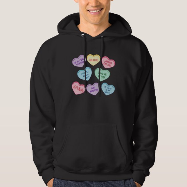 Sudadera Conversation Hearts Respiratory Therapist Valentin (Anverso)