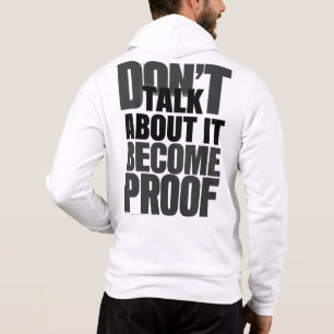 Sudadera Conviértete en Diseño de Motivación Premium de Pru