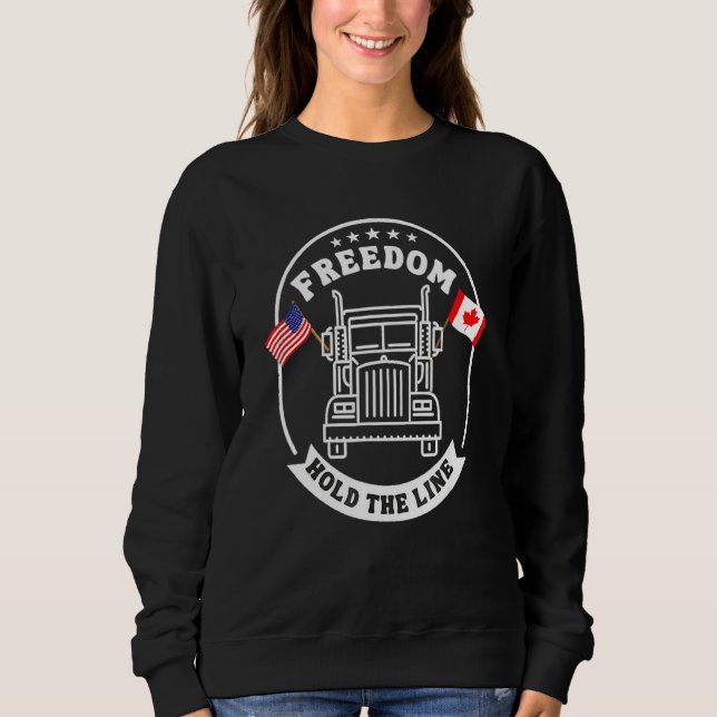 Sudadera Convoy de Bandera Americana Canadá Libertad 2022 T (Anverso)