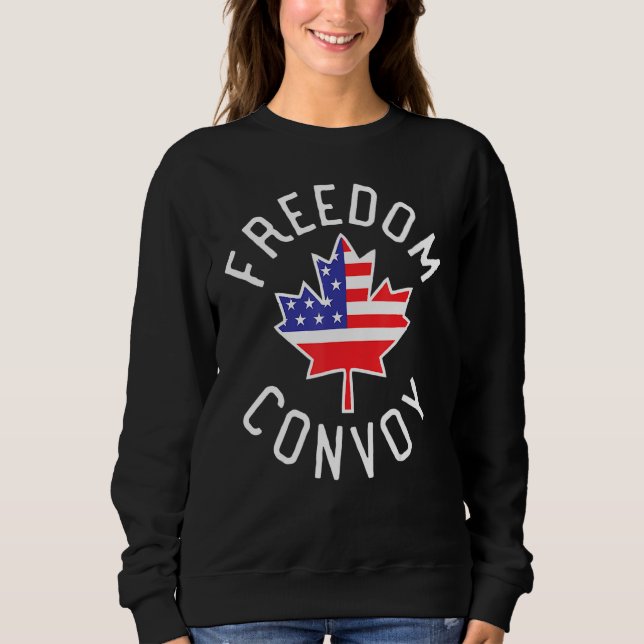 Sudadera Convoy de la Libertad 2022 apoya a Canadá Maple Am (Anverso)