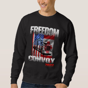 Sudadera Convoy de Libertad 2022 Bandera Americana Canadien