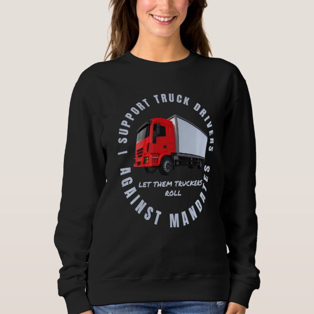 Sudadera Convoy de libertad de los conductores de camiones  (Anverso)