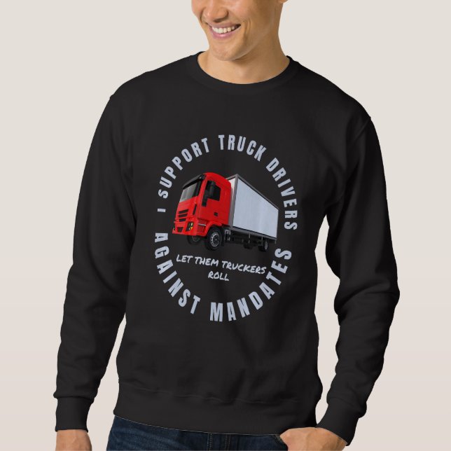 Sudadera Convoy de libertad de los conductores de camiones  (Anverso)