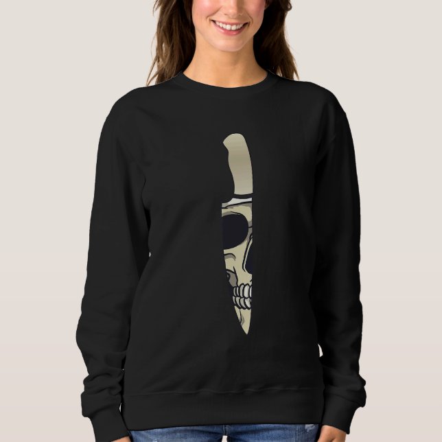 Sudadera Cook Chef Cocinando Knife Skull (Anverso)