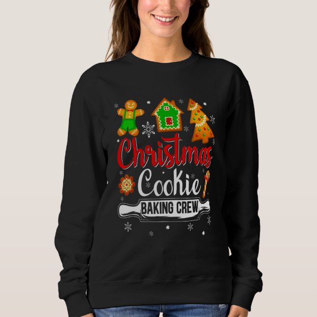 Sudadera Cookie Baking Crew Christmas Xmas Team Gingerbread (Anverso)