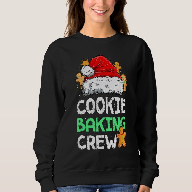 Sudadera Cookie Baking Crew Family Christmas Gingerbread Te (Anverso)