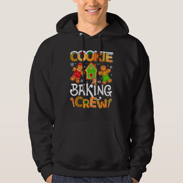 Sudadera Cookie Baking Crew Family Christmas Gingerbread Te (Anverso)