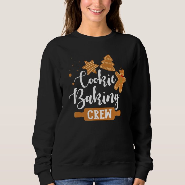 Sudadera Cookie Baking Crew Gingerbread Christmas Costume P (Anverso)