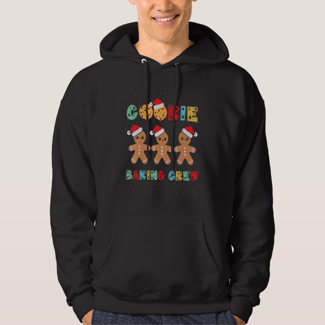 Sudadera Cookie Baking Crew Gingerbread Men With Xmas Hats  (Anverso)