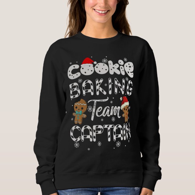 Sudadera Cookie Baking Team Captain Gingerbread  Christmas (Anverso)