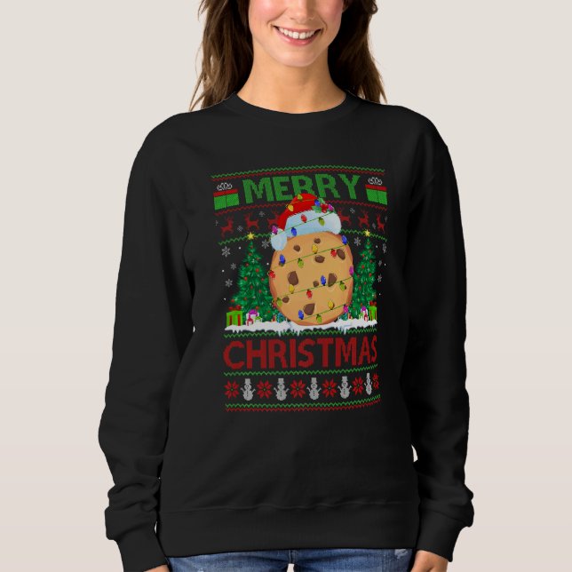 Sudadera Cookie Biscuit  Xmas Tree Ugly Santa Cookie Christ (Anverso)