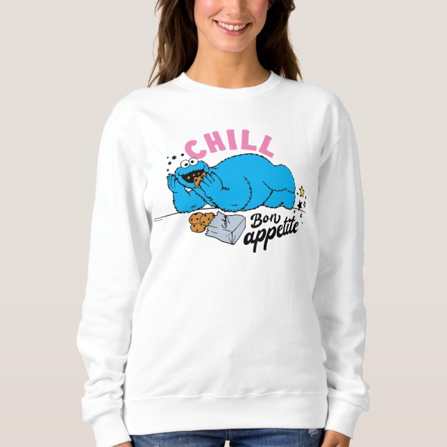 Sudadera Cookie Monster | Chill Bon Appetite (Anverso)