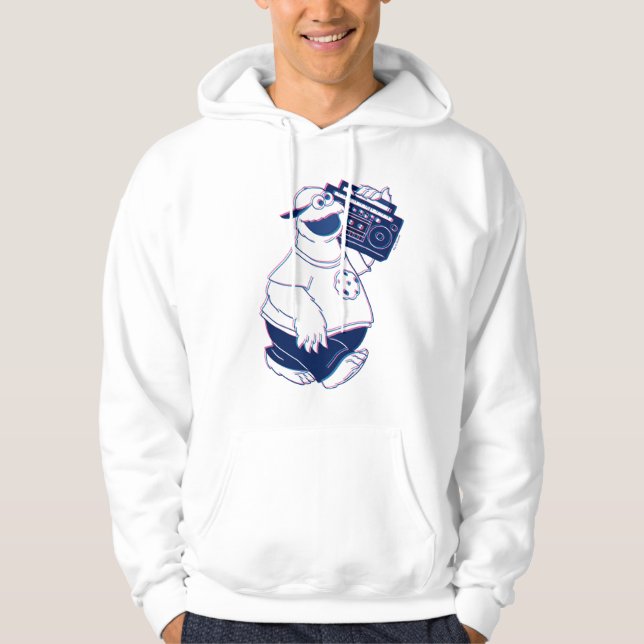 Sudadera Cookie Monster | Interferencia con la caja de boom (Anverso)