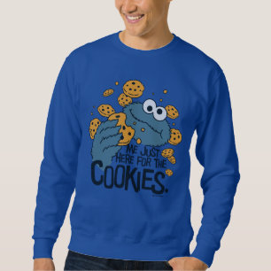 Sudadera Cookie Monster Yo solo aquí para las galletas