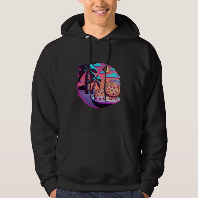 Sudadera Cookies with Dreamy 80s Retrowave Aesthetic (Anverso)