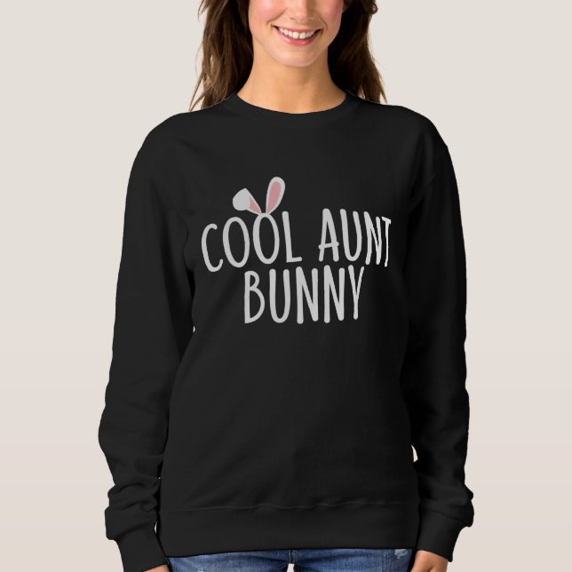 Sudadera Cool Aunt Bunny Family Rabbit  Matching Couple Eas (Anverso)