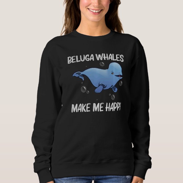 Sudadera Cool Beluga Whale For Men Women Orca Whales Save T (Anverso)