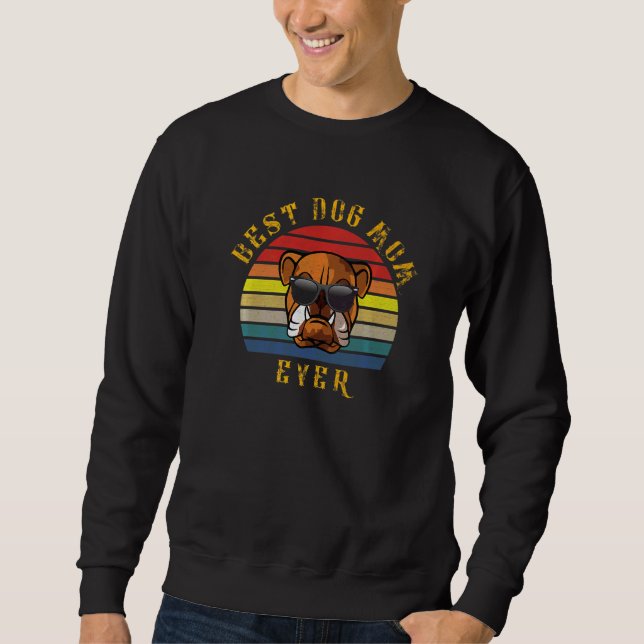 Sudadera Cool Bulldog Dog Mamá Navidad Perro (Anverso)