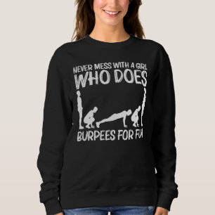 Sudadera Cool Burpee Para Chicas Fitness Para Niños Entrena