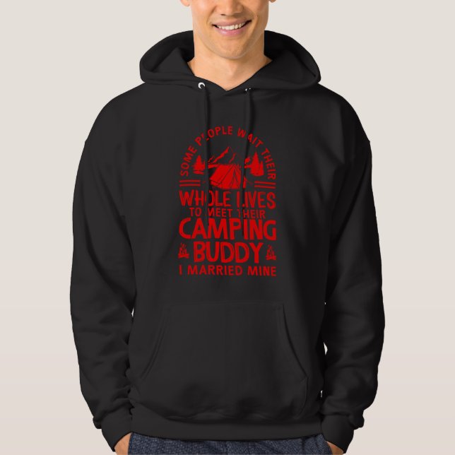 Sudadera Cool Camping Buddies  For Men Women  Husband & Wif (Anverso)