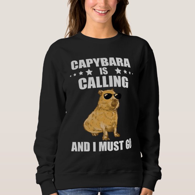 Sudadera Cool Capybara  Capybara Rodent Animal Capybara Cal (Anverso)