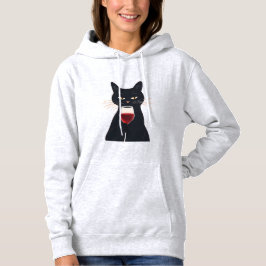 Sudadera Cool Cat with Shades – Funny Black Cat Hoodie