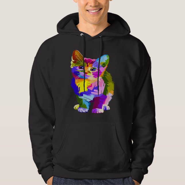 Sudadera Cool Cat Women Men Kids Cute Cats Mom Cat Dad (Anverso)