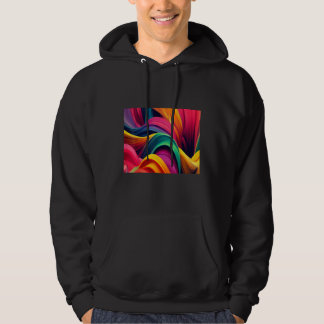 Sudadera Cool Colorful Waves Illustration  Graphic Designs